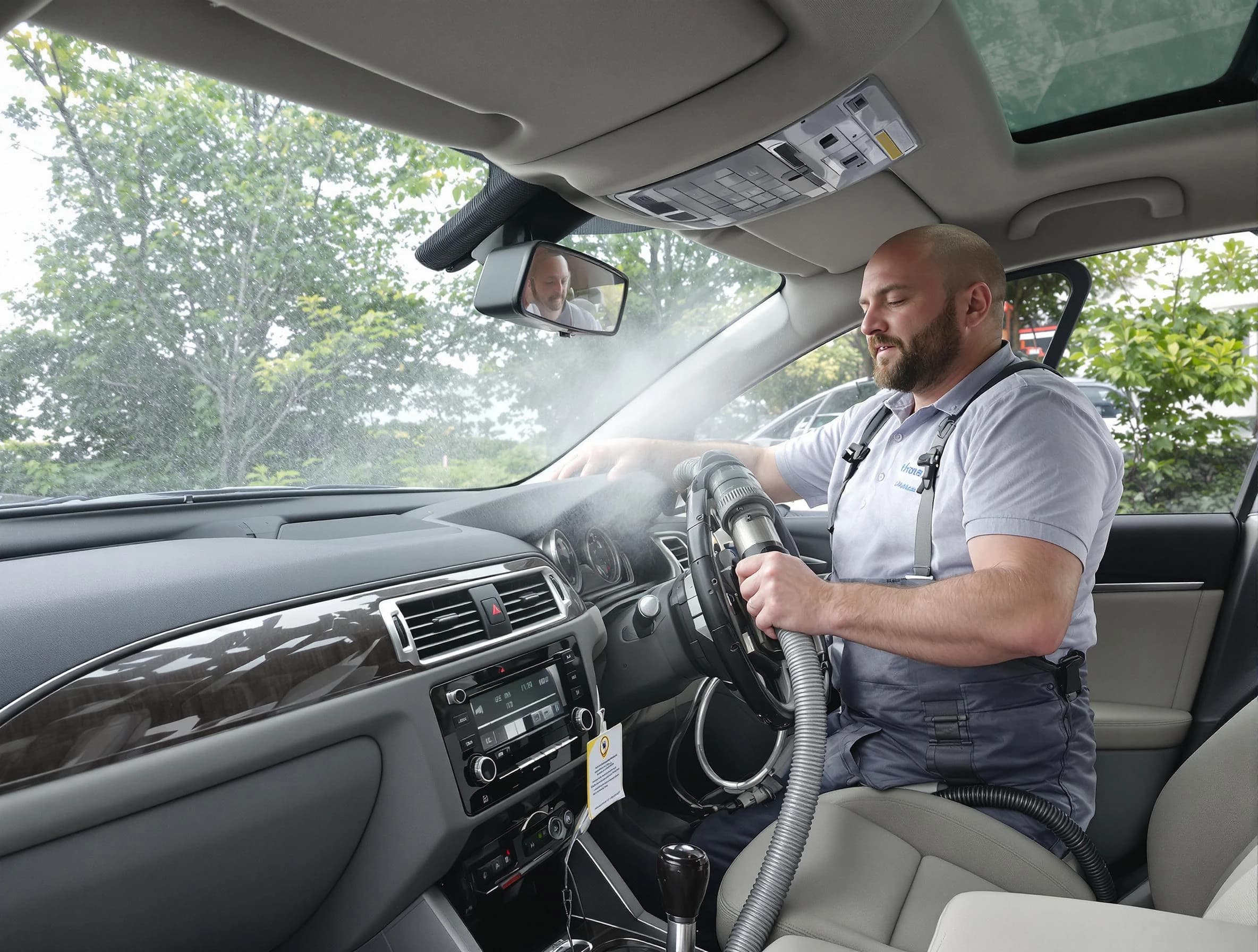 Chattahoochee Hills Air Duct Cleaning specialist performing professional car duct cleaning in Chattahoochee Hills