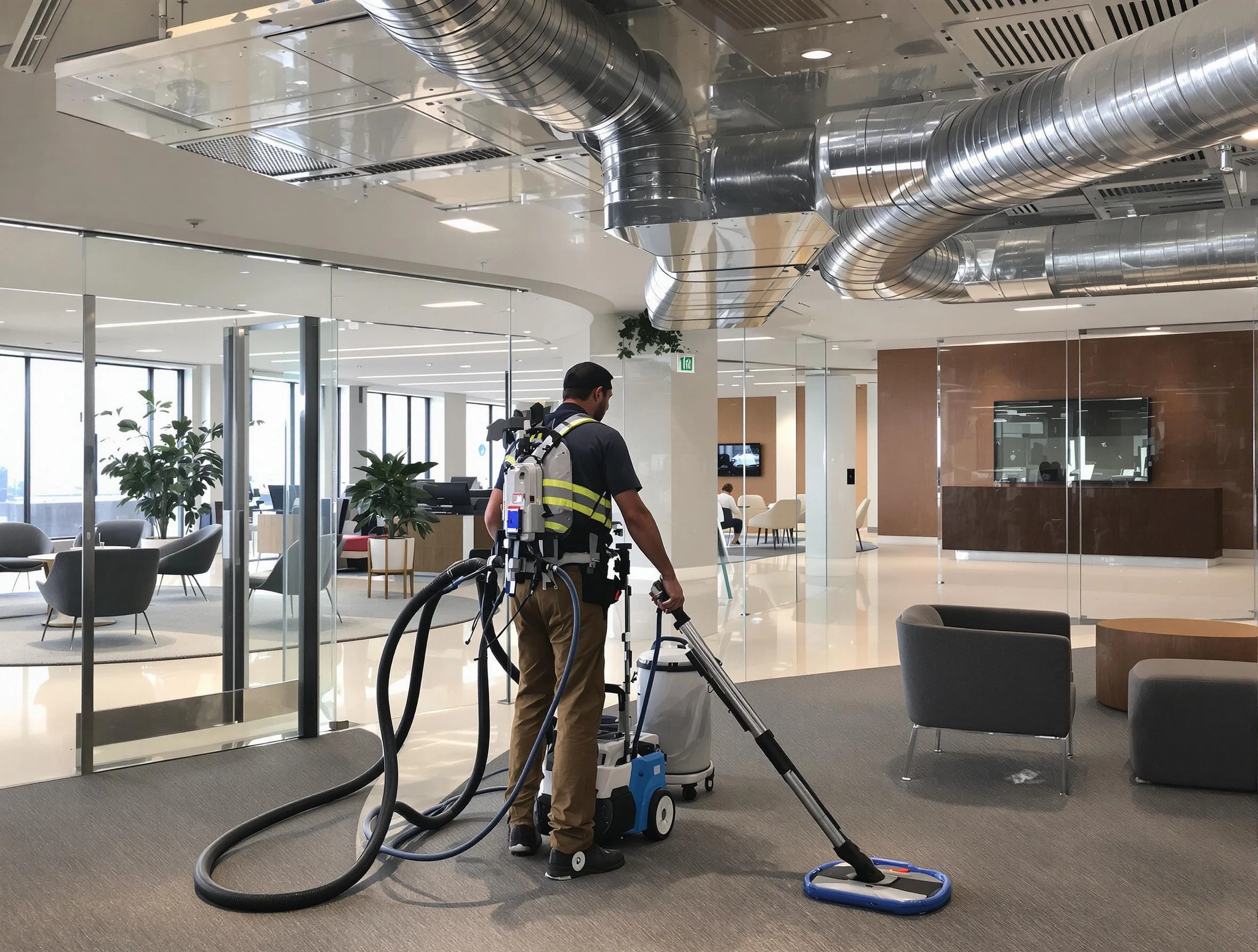 Commercial duct cleaning service by Chattahoochee Hills Air Duct Cleaning in Chattahoochee Hills